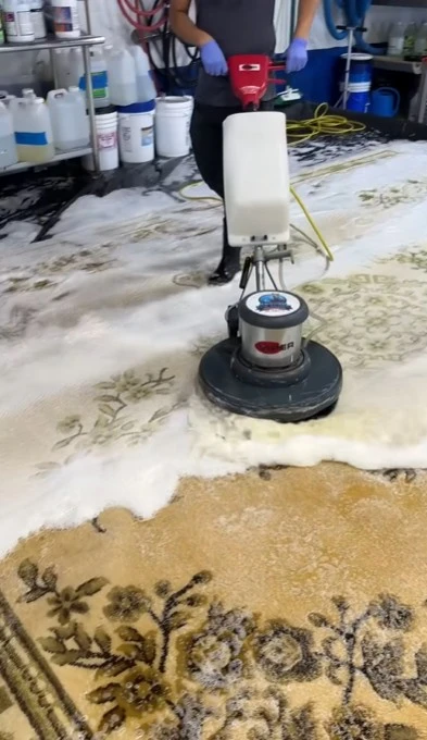 Freshly cleaned rug, a real result from Carpet Cleaning Las Cruces NM