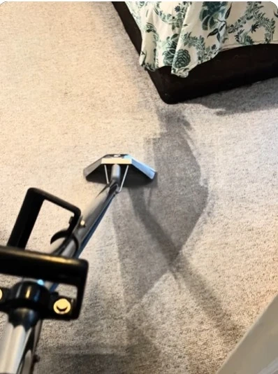 Bedroom carpet cleaning for a move-out rental in Las Cruces